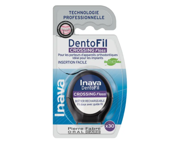 Dentofil Crossing Floss Zahnseide Inava - wiederaufladbares Gehäuse