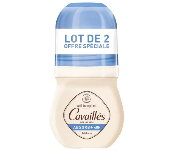 Deodorant Absorb+ gegen Schwitzen und Gerüche Rogé Cavaillès - 2er-Pack Roll-ons à 50 ml - image 1