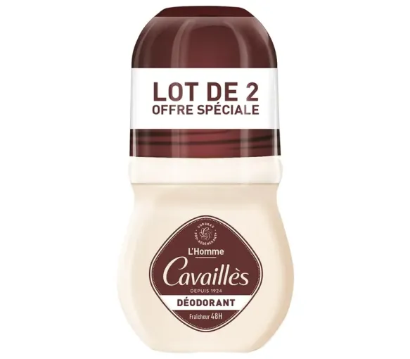 Dermato-Deodorant 48h für Männer Rogé Cavaillès - 2er-Pack Roll-ons à 50ml - image 1