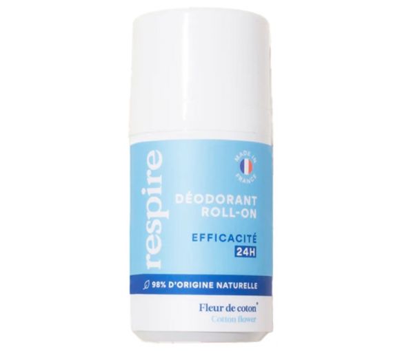 Deodorant Roll-on Frische 24h Baumwollblüte Respire - Roll-on von 50 ml