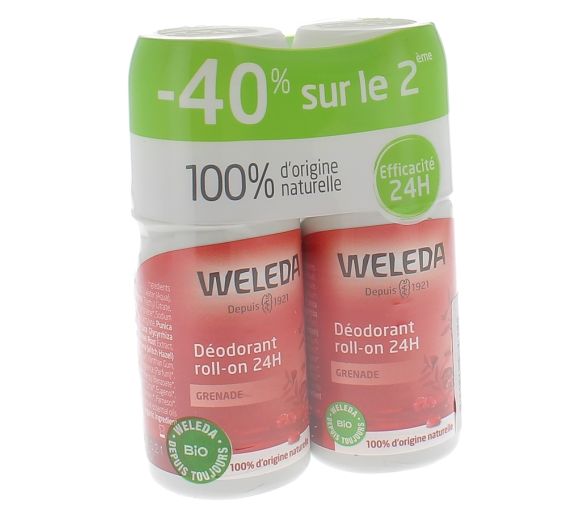 Granatapfel Roll-on Deodorant 24h Weleda - 2x50ml Packung - image 1
