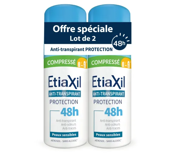 Antitranspirant-Deodorant 48h Schutz Etiaxil - 2er Pack 100ml Sprays - image 1