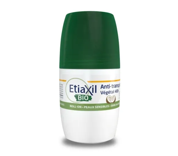 Bio pflanzliches Antitranspirant Deodorant mit Kokosduft Etiaxil - Roll-on mit 50ml - image 1