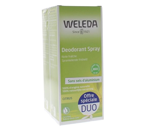 Weleda Deodorant mit natürlichen ätherischen Ölen - 2er-Pack mit 100 ml Deodorants