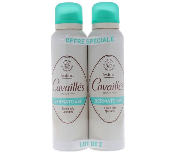 Dermatologisches Deodorant 48H Rogé Cavaillès - 2er Pack mit 150 ml Sprays - image 1
