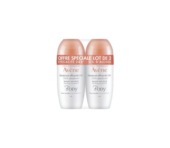 Deodorant 24H Wirksamkeit Avène Body - 2er Pack 50 ml Roll-on