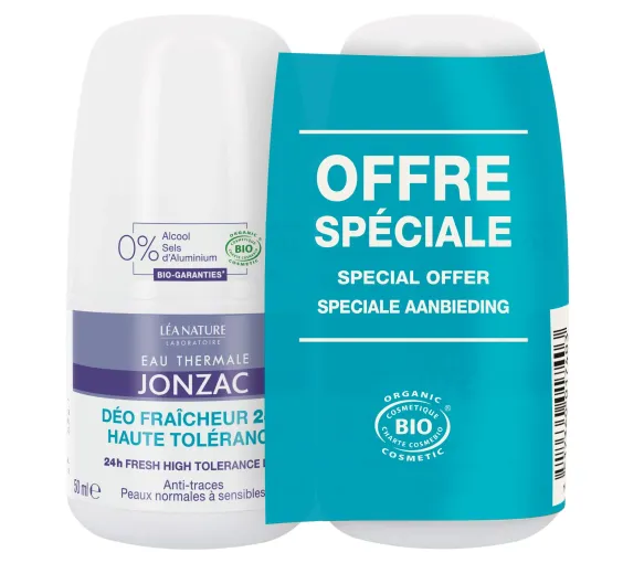 Deodorant Frische 24h hohe Verträglichkeit Thermalwasser Jonzac - 2er Pack 50ml Roll-ons - image 1