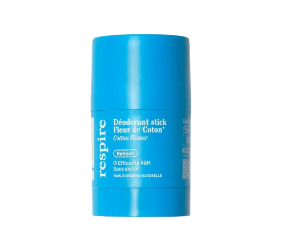Effektives 48h Bio-Baumwollblüten-Deodorant Solid Respire - 50g Stick - image 1