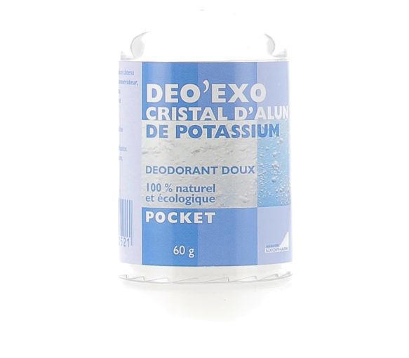 Deo'Exo Kristall von Kaliumalun Pocket Exopharm - Stick mit 60 g