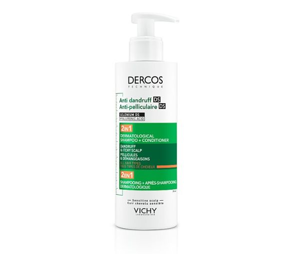 Dercos Anti-Schuppen Shampoo entwirrend behandelnd 2in1 Vichy - Flasche mit 400ml