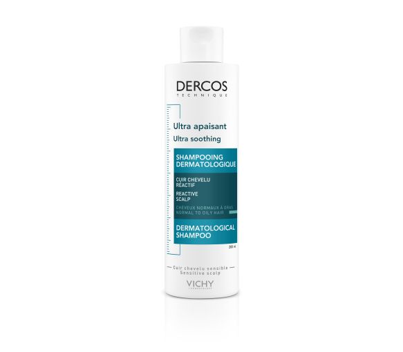 Dercos ultra beruhigendes Shampoo ohne Sulfate für normales bis fettiges Haar Vichy - Flasche mit 200 ml - image 1