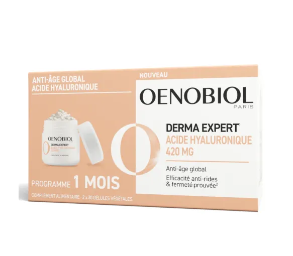 Derma Expert Hyaluronsäure Oenobiol - 2er Pack mit 30 Kapseln - image 1