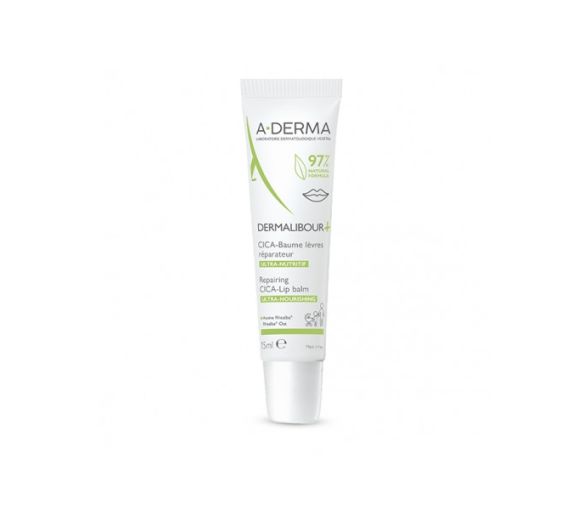 Dermalibour+ Cica-Balsam reparierende Lippen A-Derma - Tube mit 15ml - image 1