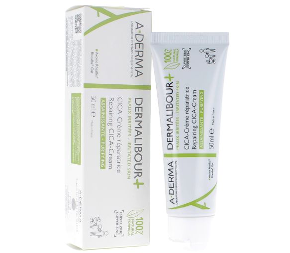 Dermalibour+ Cica - reparierende und reinigende Creme Aderma - Tube mit 50 ml