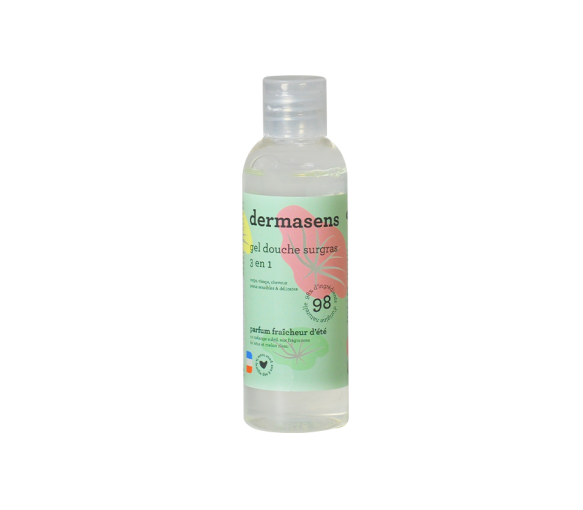 Dermasens überfettendes Duschgel 3in1 Sommerfrische Duft Marke Verte - Flasche mit 100ml