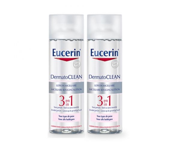 Dermatoclean Mizellenlotion 3 in 1 Eucerin - 2er Pack mit 400 ml Flaschen
