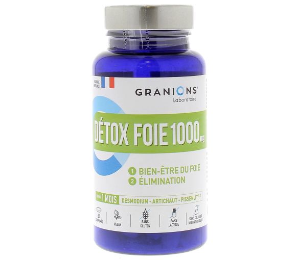 Detox Leber 1000 mg Granions - Packung mit 60 Tabletten - image 1