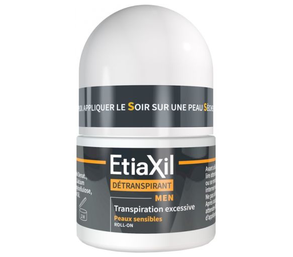Entgiftendes Men Roll-on für empfindliche Haut unter den Achseln Etiaxil - 15 ml