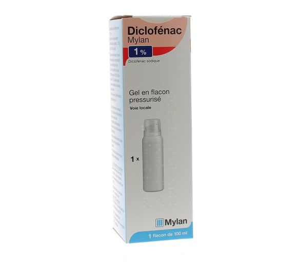 Diclofenac 1% Gel in Druckflasche Mylan - Flasche mit 100 ml