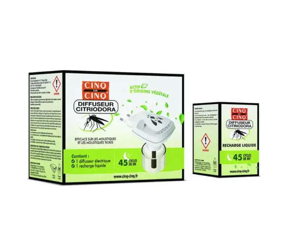Citriodora Mückenabwehr Diffusor Cinq sur Cinq - Diffusor + eine Nachfüllung von 25 ml