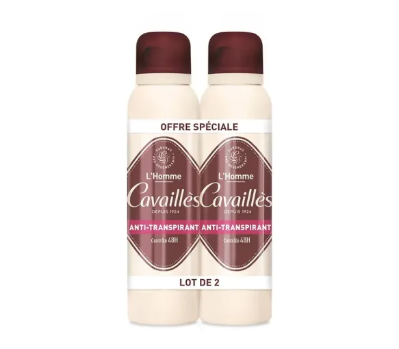 Anti-Transpirant für Männer 48h Kontrolle Rogé Cavaillès - 2er-Pack mit 150 ml Sprays - image 1