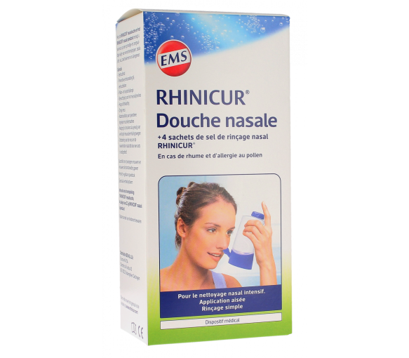 Nasendusche Rhinicur - Box mit einer Nasendusche + 4 Beuteln Nasenspül-Salz - image 1