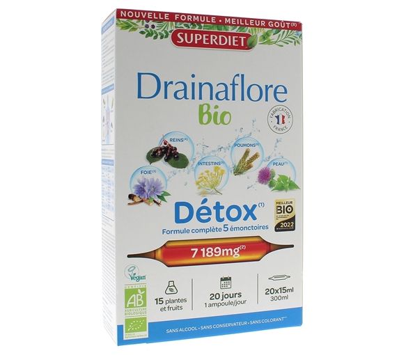 Drainaflore Bio Super Diet - 20 Ampullen