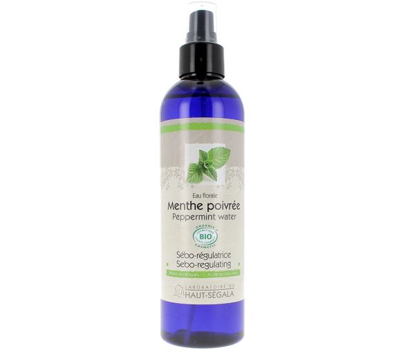 Pfefferminzblütenwasser Sebo-regulierend Laboratoire du Haut-Ségala - Pumpflasche mit 250 ml