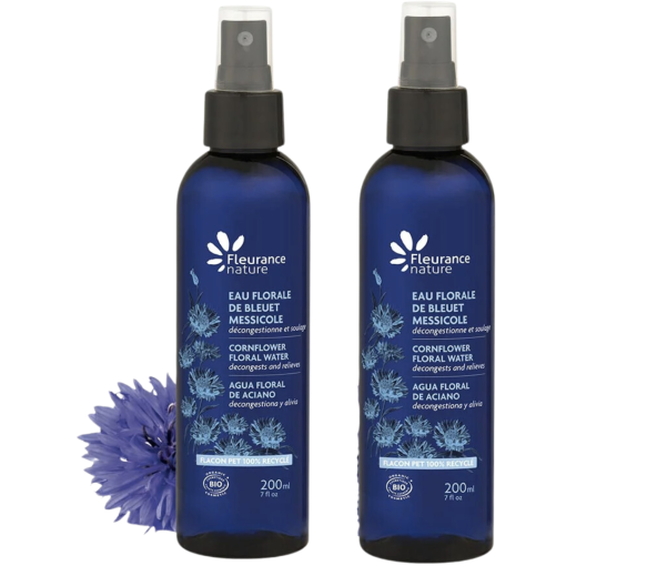 Wasserblume von Kornblume Messicole Fleurance Natur - 2er-Pack mit 200ml Sprays - image 1