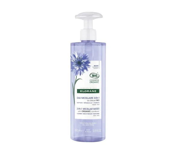Mizellenwasser 3 in 1 mit Bio-Borretsch Klorane - Flasche mit 400ml - image 1