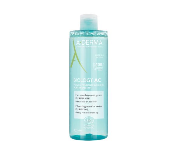 Biologie AC Reinigendes, reinigendes Bio-Mizellenwasser A-derma - Flasche mit 400 ml - image 1