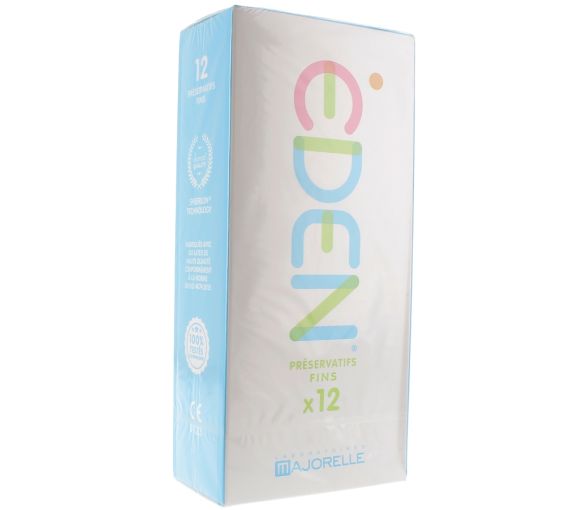 Eden Dünne Kondome Laboratoire Majorelle - Schachtel mit 12 Kondomen