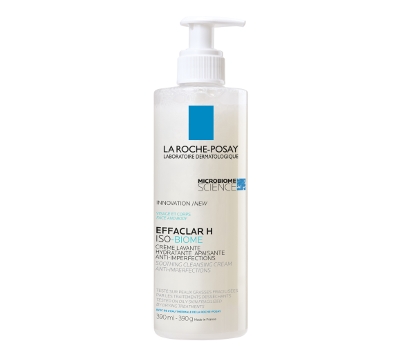 Effaclar H Iso-biome Feuchtigkeits- und Beruhigungsreinigungscreme gegen Unreinheiten La Roche-Posay - Pumpflasche mit 390ml - image 1
