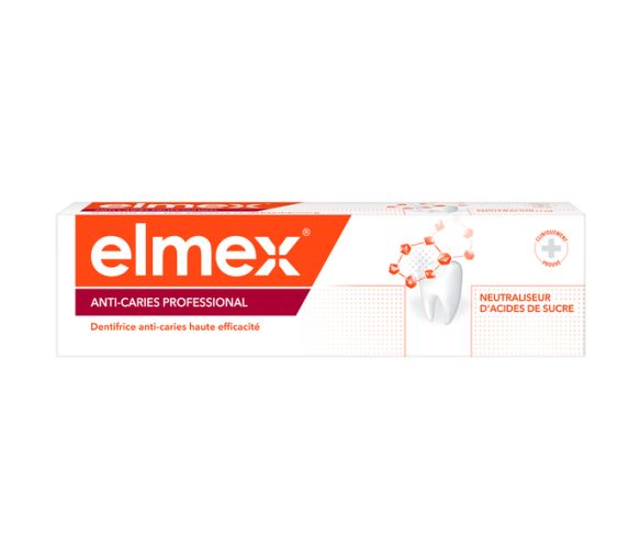 Professionelle Elmex Kariesprophylaxe Zahnpasta - 75 ml Tube