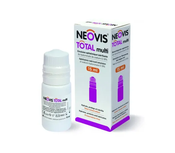 Neovis total multi Augenemulsion befeuchtend Horus pharma - Flasche mit 15 ml