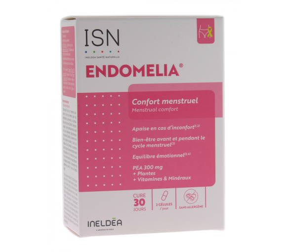 Endomelia Menstruationskomfort Ineldea - Packung mit 60 Kapseln - image 1