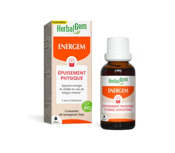 EnerGem körperliche Erschöpfung bio Herbalgem - Tropfflasche 30 ml