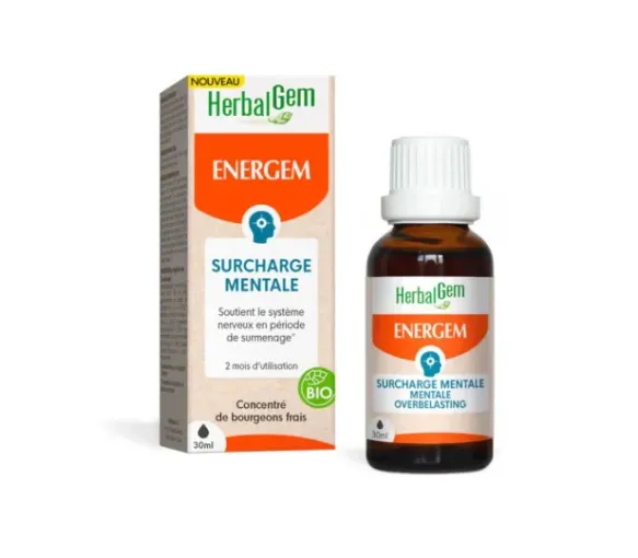 Energem mentale Überlastung bio Herbalgem - 30ml Tropfflasche