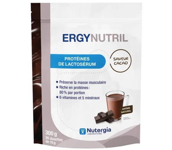 Ergynutril Whey Protein Kakao Nutergia - Beutel mit 300g - image 1