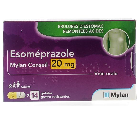 Esomeprazol Mylan Ratschlag 20mg - Packung mit 14 Kapseln