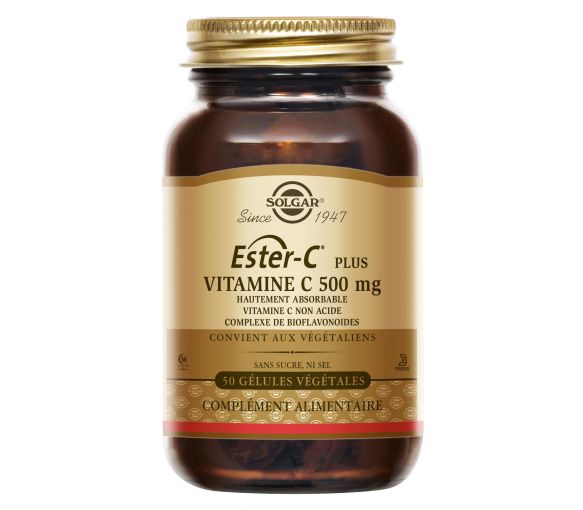 Ester C Plus Vitamin C 500 mg Solgar - Dose von 50 Kapseln - image 1