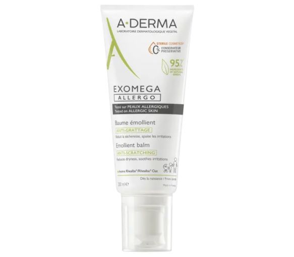 Exomega Allergo Emollient-Balsam gegen Juckreiz A-Derma - Tube mit 200 ml - image 1