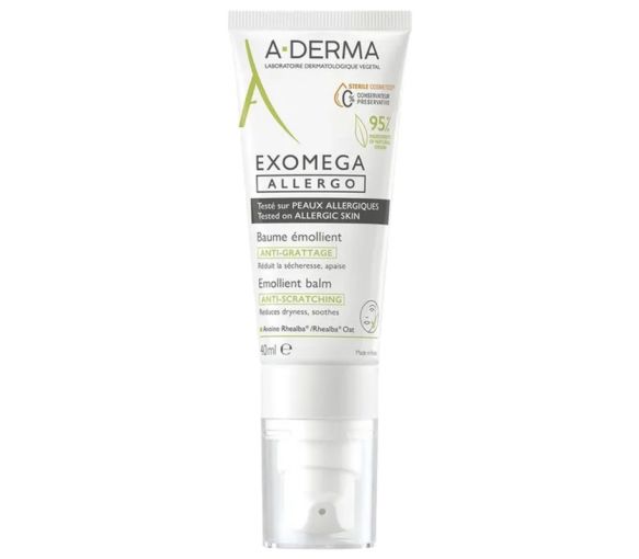 Exomega Allergo Emollient-Balsam gegen Juckreiz A-Derma - Tube mit 40 ml - image 1