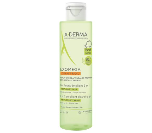 Exomega Control Gel reinigende Emulsion A-derma - Flasche mit 200 ml - image 1