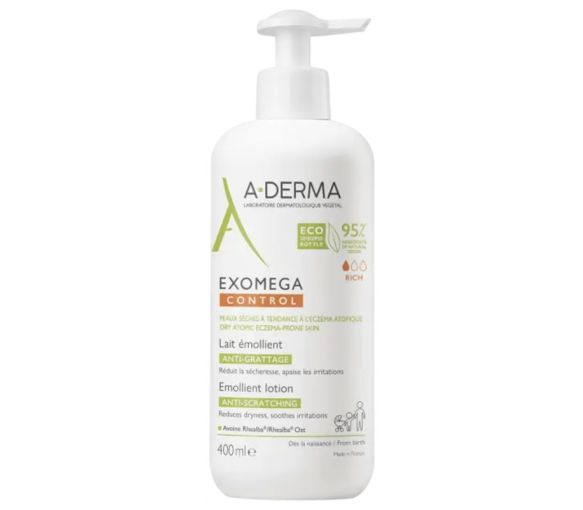 Exomega Control Emollient Milch A-Derma - Pumpflasche mit 400 ml - image 1