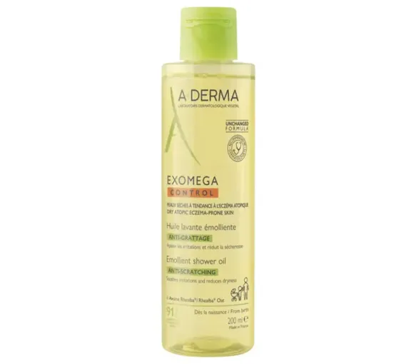 Exomega Control Emollient Waschöl gegen Juckreiz A-derma - Flasche mit 200 ml - image 1