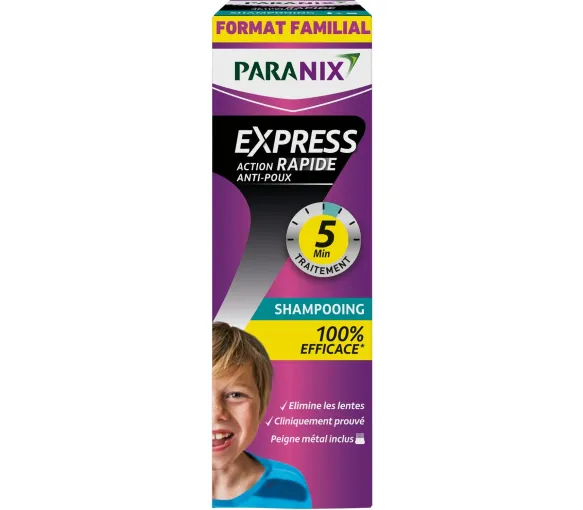 Express Läuseshampoo Paranix - Flasche mit 300 ml + Kamm