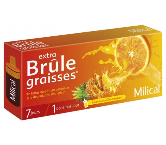 Extra Fettverbrenner Ananasgeschmack Milical - Box mit 7 Dosen