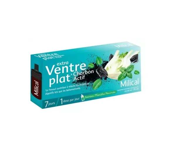 Extra flacher Bauch Milical - Box mit 7 Dosen