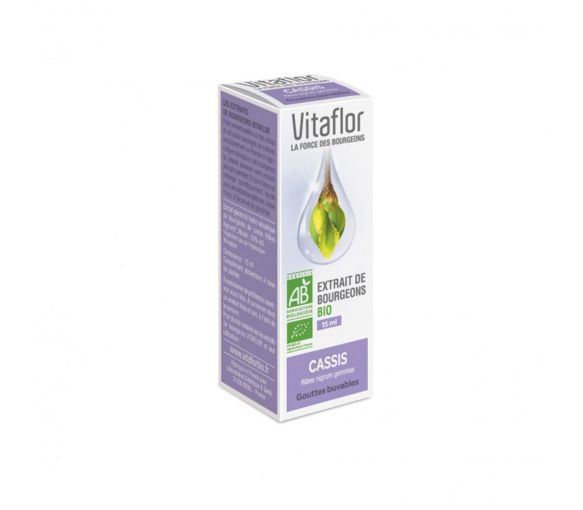 Extrakt aus BIO-Buds Cassis Vitaflor - Flasche mit 15 ml